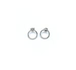 SoleJoyas Arete Circulo de la Vida en Plata.