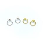 SoleJoyas Arete de Plata Circulo de la Vida Enchapado en Oro 18k - Imagen 2