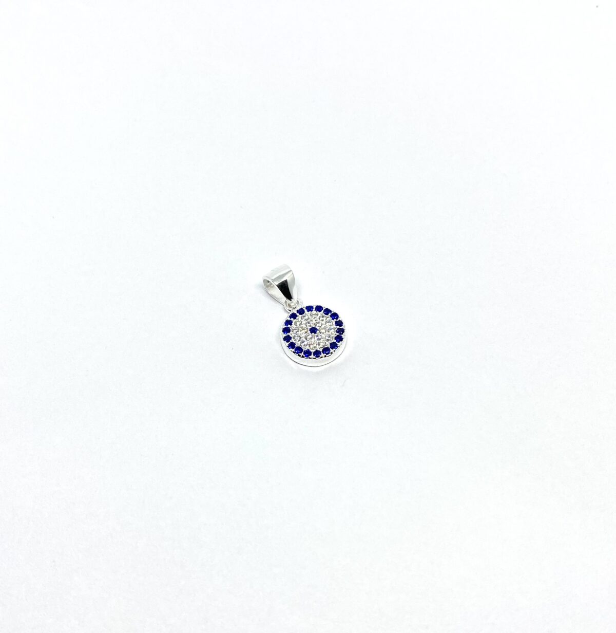 Dije de Ojo Turco SoleJoyas Dije de Plata Ojo Turco con cristales - Imagen 1