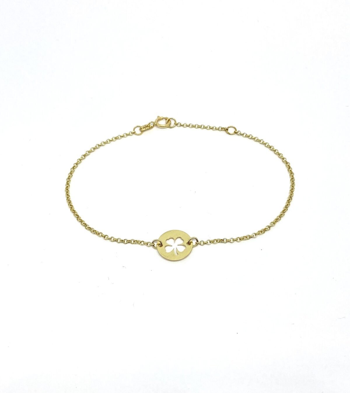 Trébol oro 18 SoleJoyas Pulsera Trébol en Oro 18k Amarillo - Imagen 1