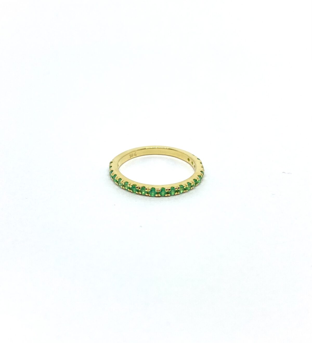 Sortija Rivier Verde SoleJoyas Sortija Rivier Oro 18k - Imagen 2