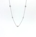 SoleJoyas Collar de Plata 9.25 Satelital con Cristales