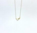 SoleJoyas Collar de Plata enchapado en Oro 18k Perla y Estrellas