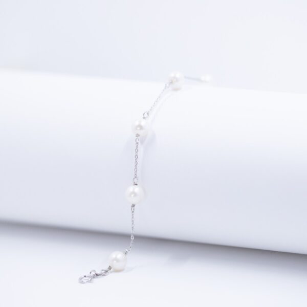 SoleJoyas Pulsera de Plata  9.25 Perlas del Río