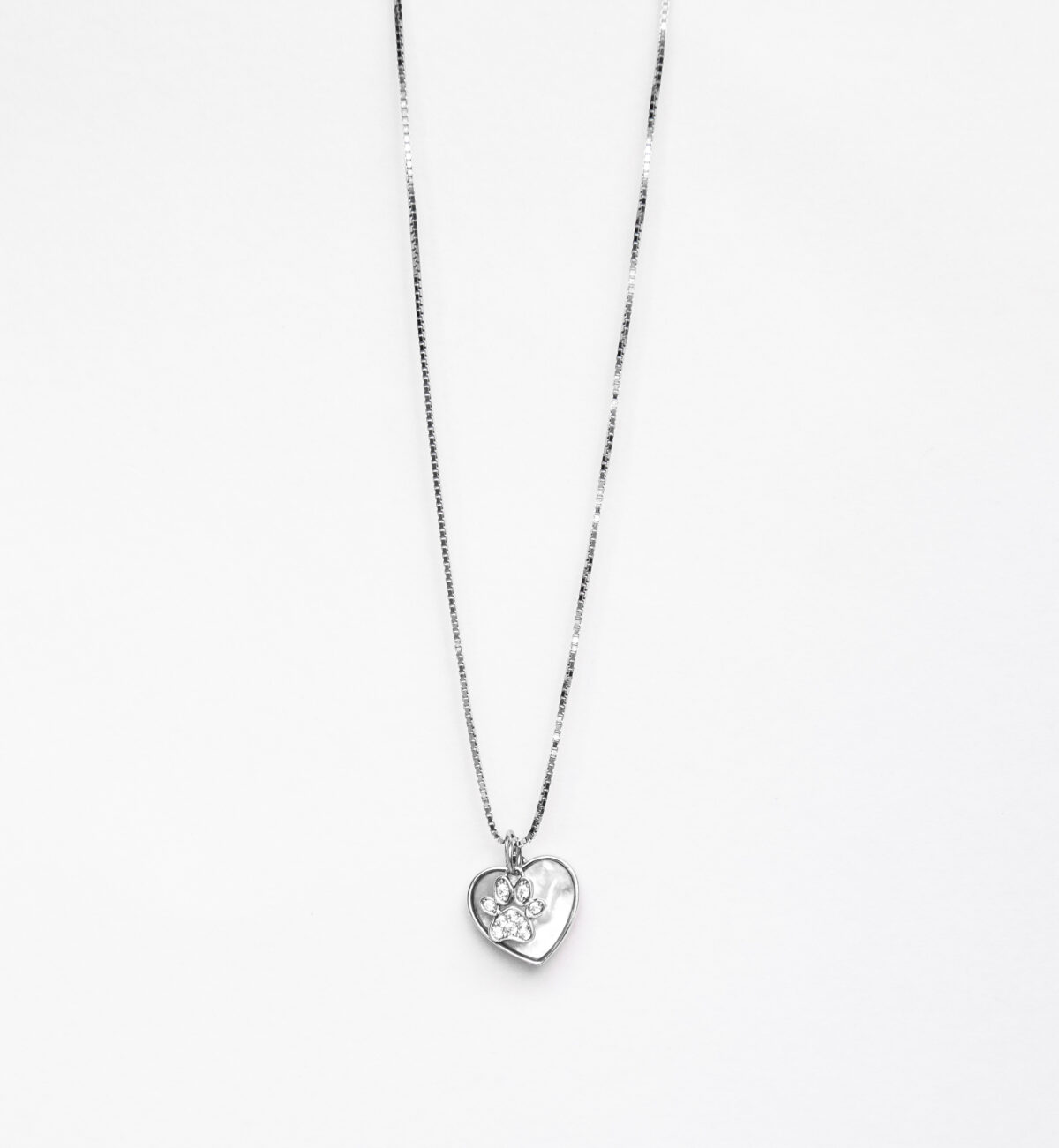 _MG_8075 SoleJoyas Collar Huella y corazon - Imagen 1